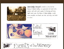 Tablet Screenshot of harrisbridgevineyard.com